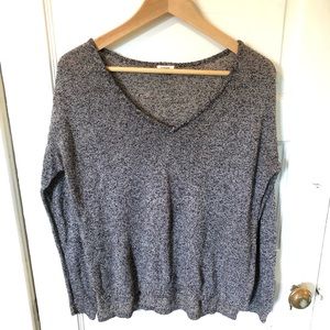 Garage Gray V-neck Sweater
